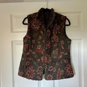 Vintage Custom Made Reversible Vest